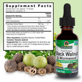 Nature's Answer Nogal Negro, ingredientes clave evaluados para la salud