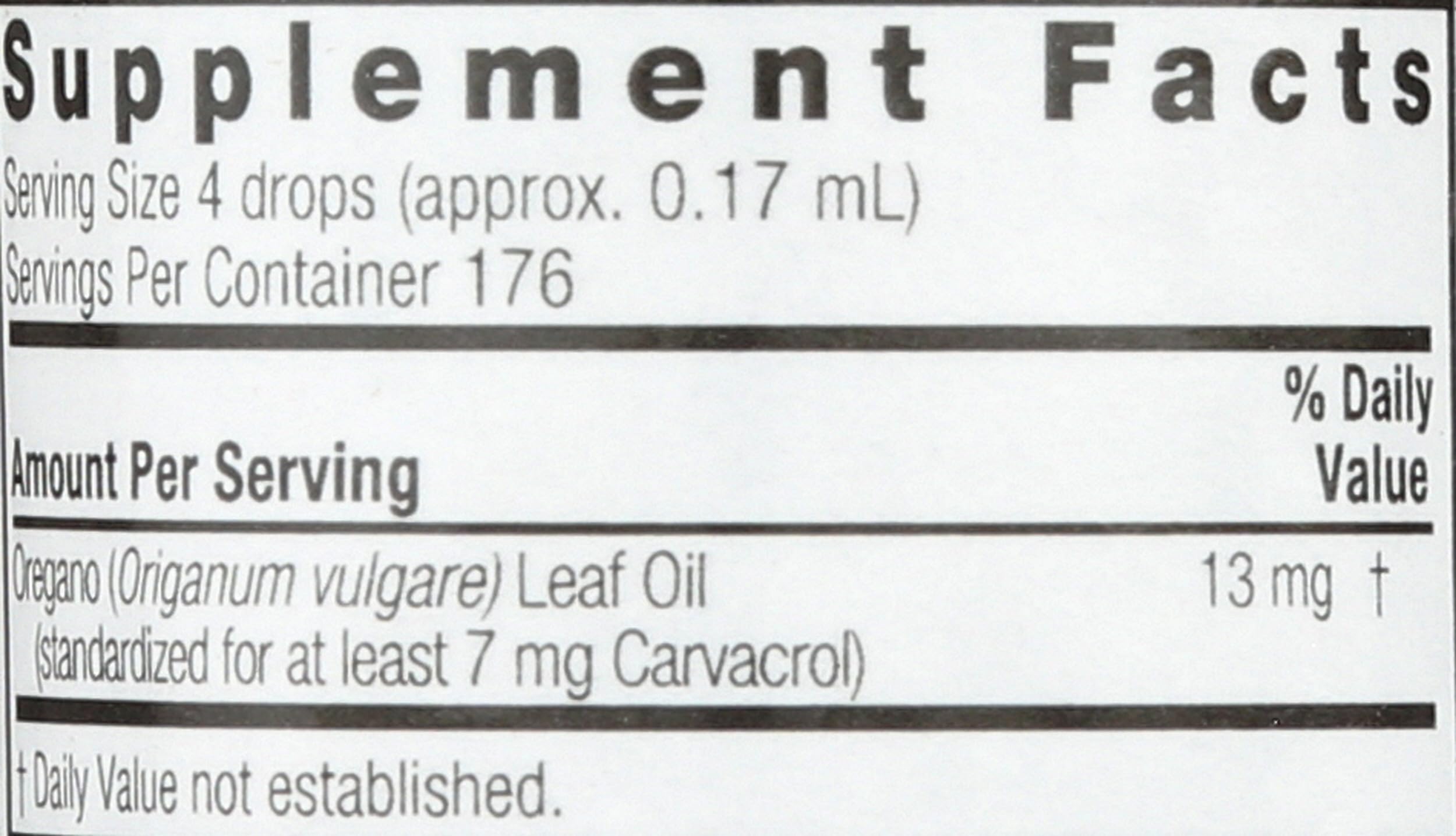 Nature's Answer oregano oil: gotero para dosificación precisa