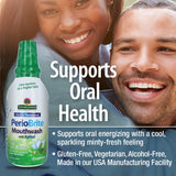 Nature's Answer Periobrite Cool Mint uso diario en casa para aliento fresco.