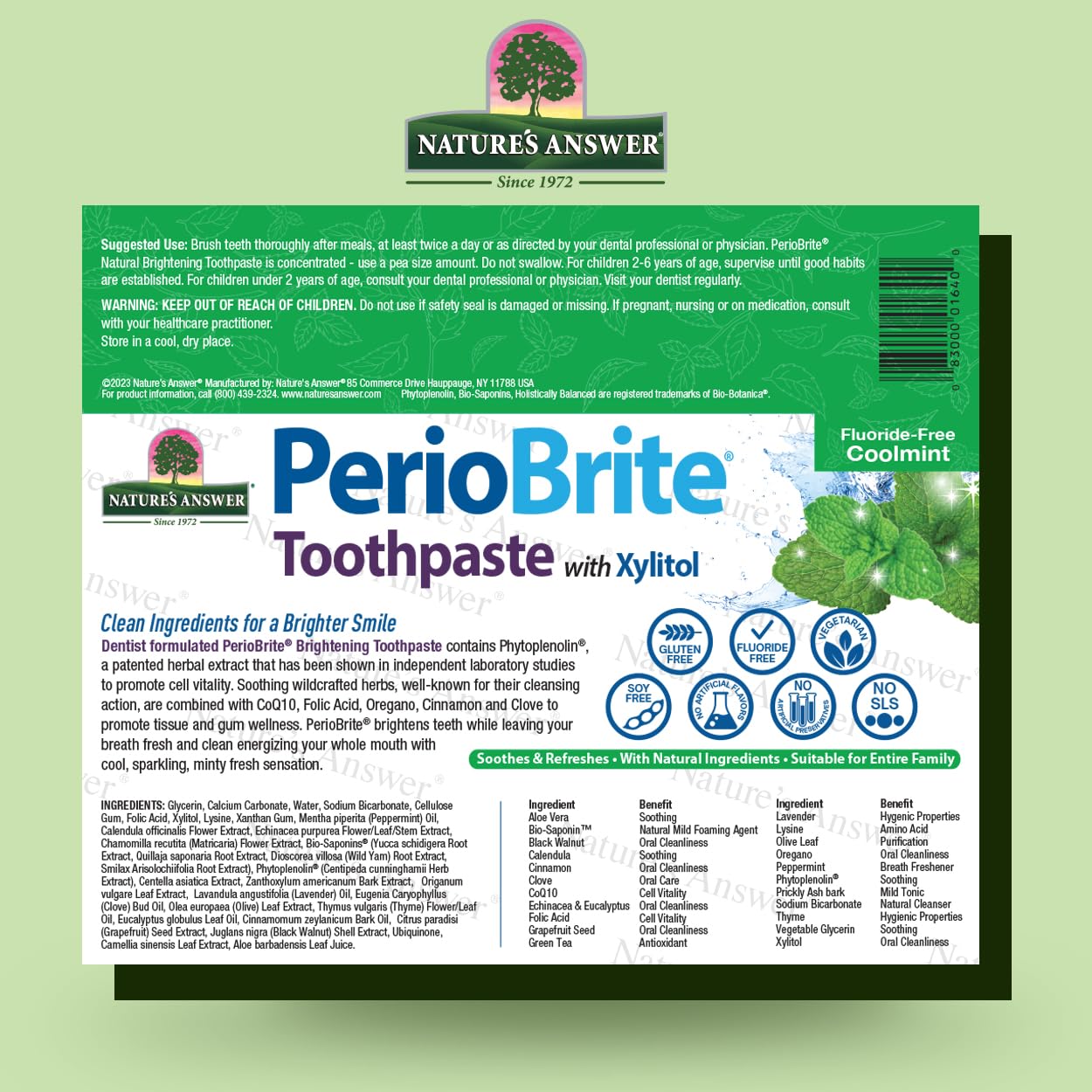 Empaque PerioBrite 4 oz en doble pack para higiene diaria