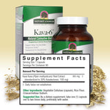 Raíz de kava Nature's Answer con aroma terroso y relajación suave