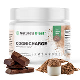 Envase de Cognicharge de Natures Blast, práctico para almacenar y empezar cada dosis