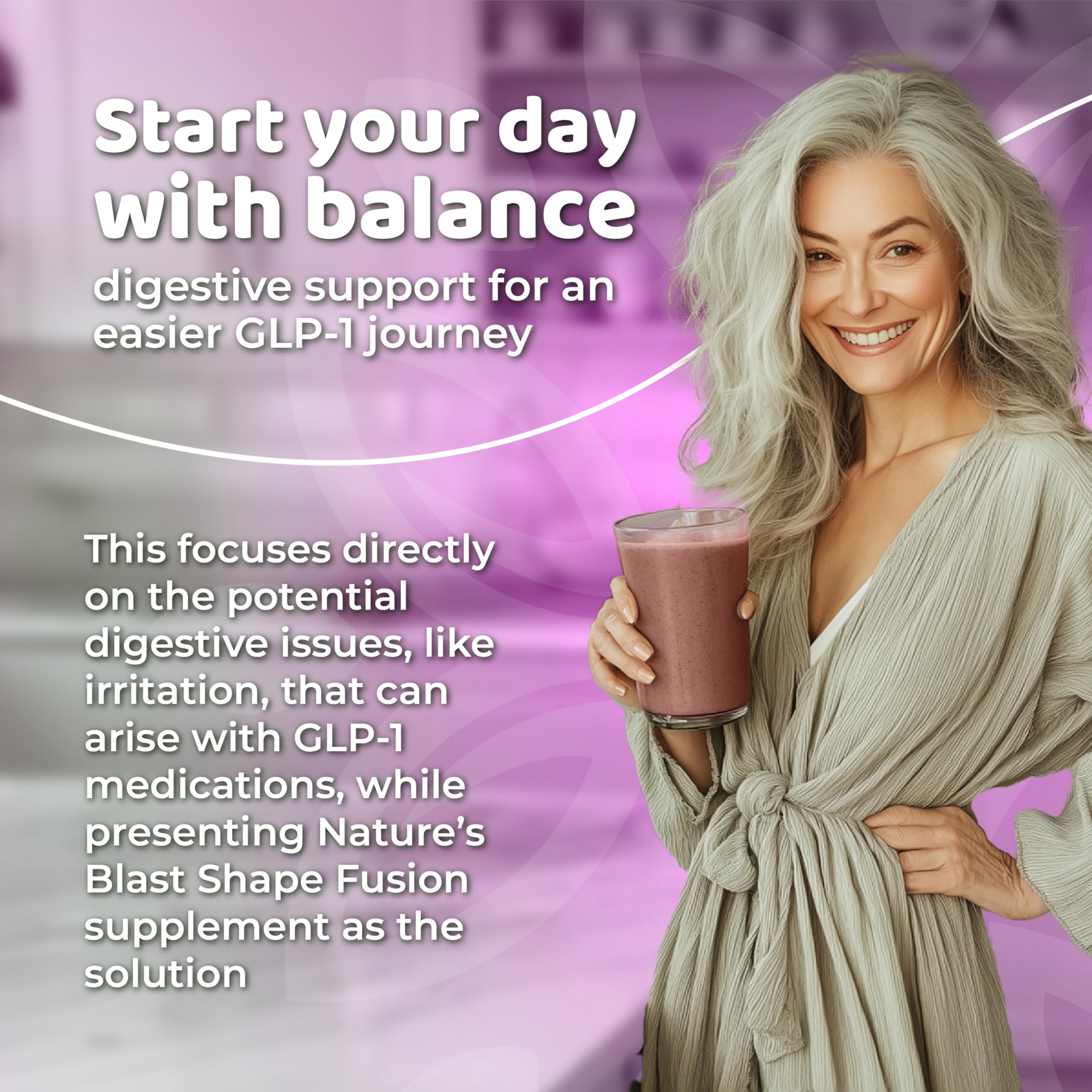 NATURES BLAST Shape Fusion: ashwagandha en cápsulas para balance diario.