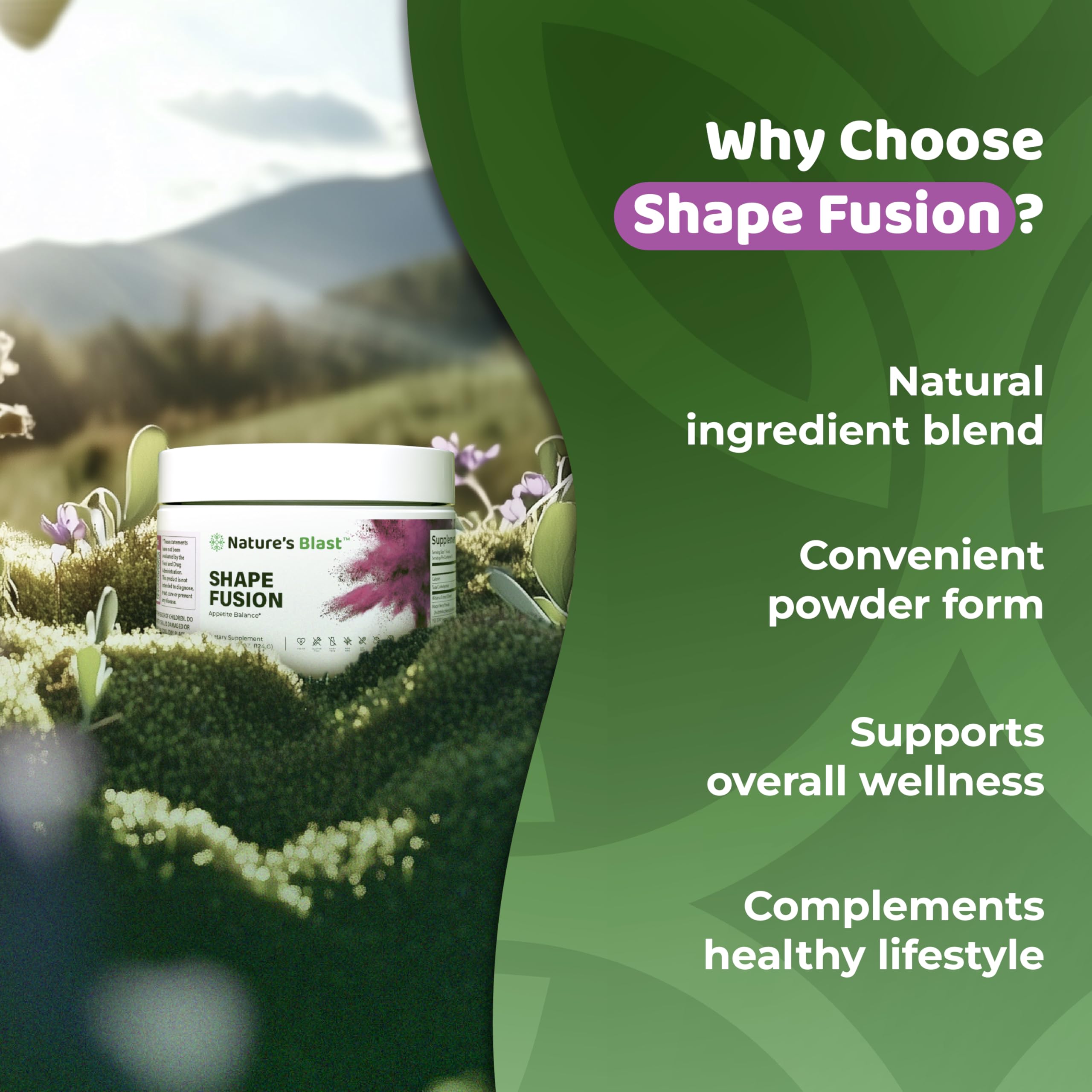 NATURES BLAST Shape Fusion: extracto de mango africano para hábitos saludables.