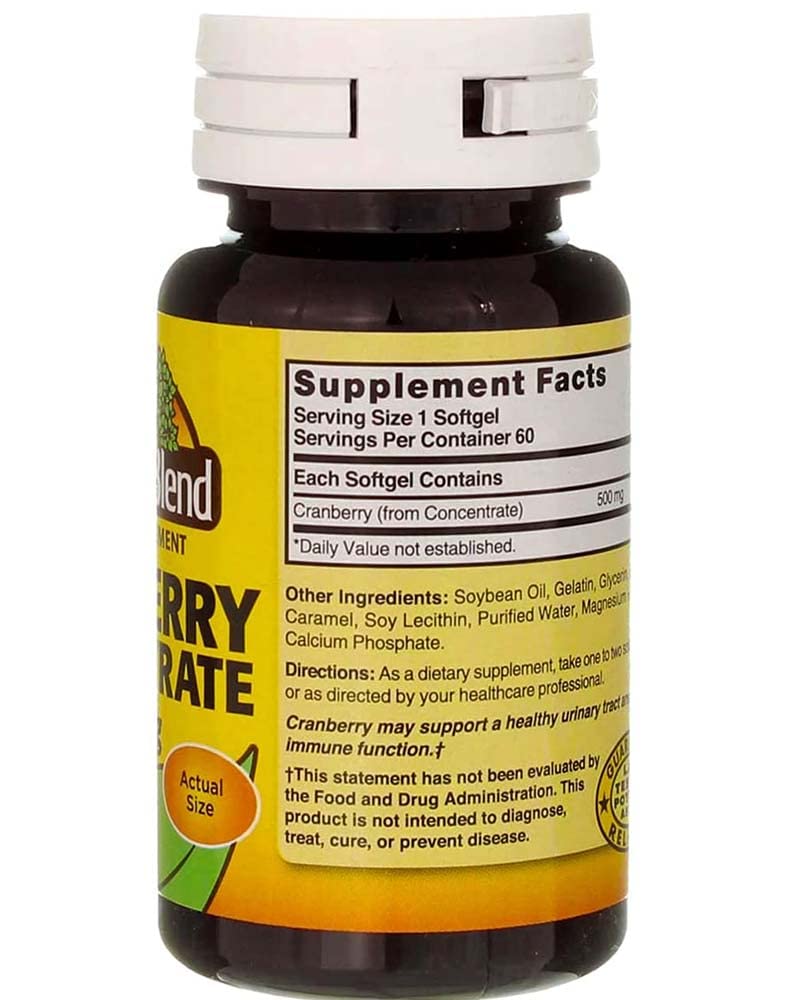 Nature's Blend Cranberry Concentrate envase de 60 sgels, formato práctico