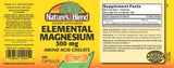 Nature's Blend Elemental Magnesium, cápsula en primer plano, facilita absorción