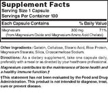 Nature's Blend Elemental Magnesium, etiqueta del envase, diseño claro e informativo