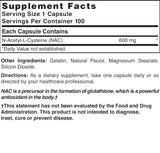 Nature's Blend NAC, cápsulas, opción práctica para uso diario y bienestar.