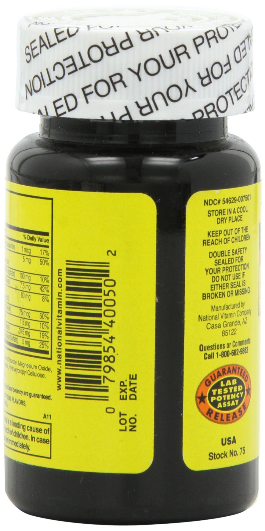 Nature's Blend NAT B multivitamínico MIN TB tabletas agrupadas, facilidad de uso diario.