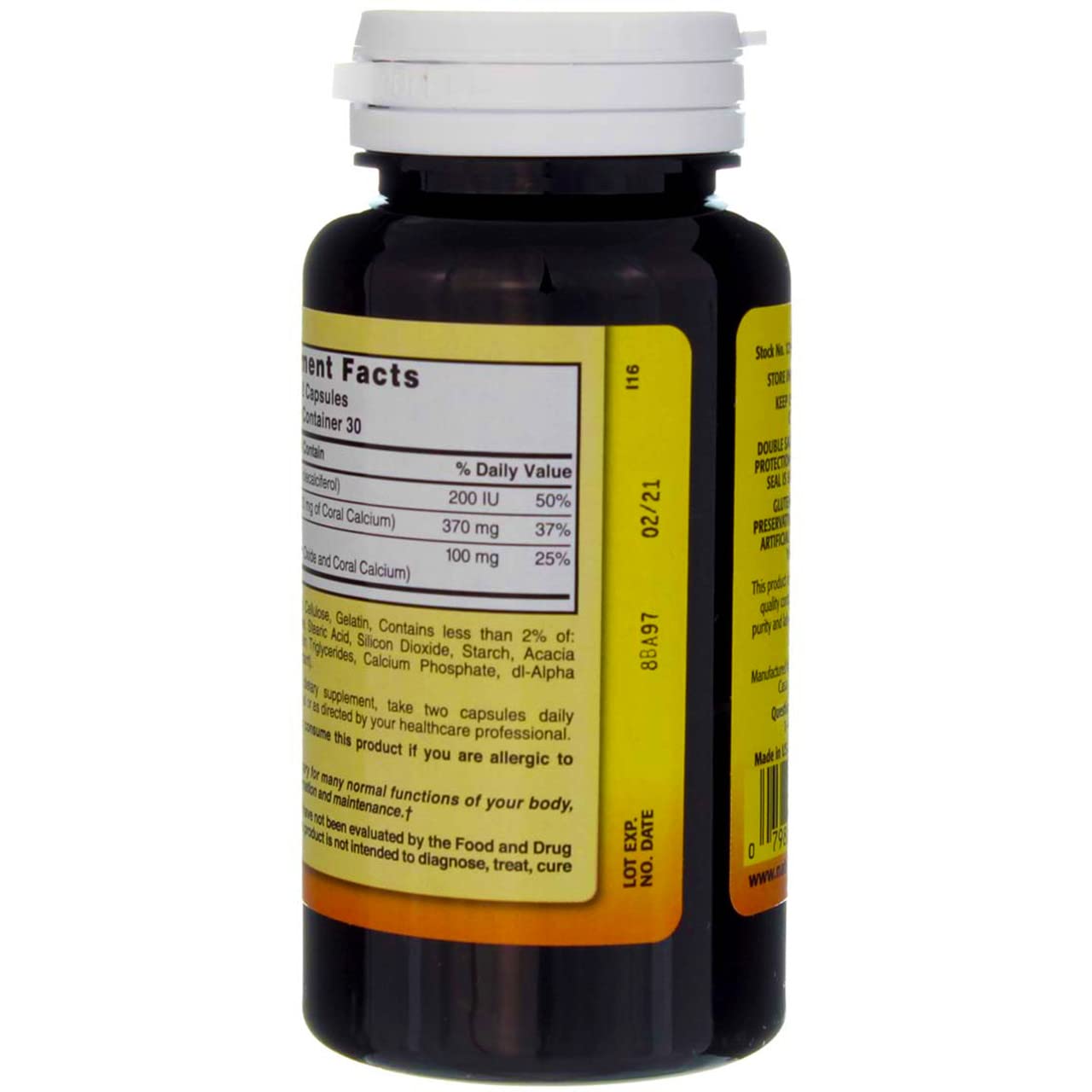 Nature's Blend Okinawa Coral Calcium, dosis diaria destacada