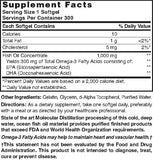 Nature's Blend Omega-3, etiqueta del envase, compra informada para el día a día.
