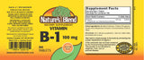Nature's Blend Tabletas B-1 100 mg, presentación de fácil dosificación diaria