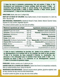 Etiqueta de Nature's Bounty Absorbable B-Complex, información de ácido fólico y vitamina C.