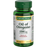 Nature's Bounty Aceite de Orégano, botella frontal, fuente de antioxidantes para uso diario.
