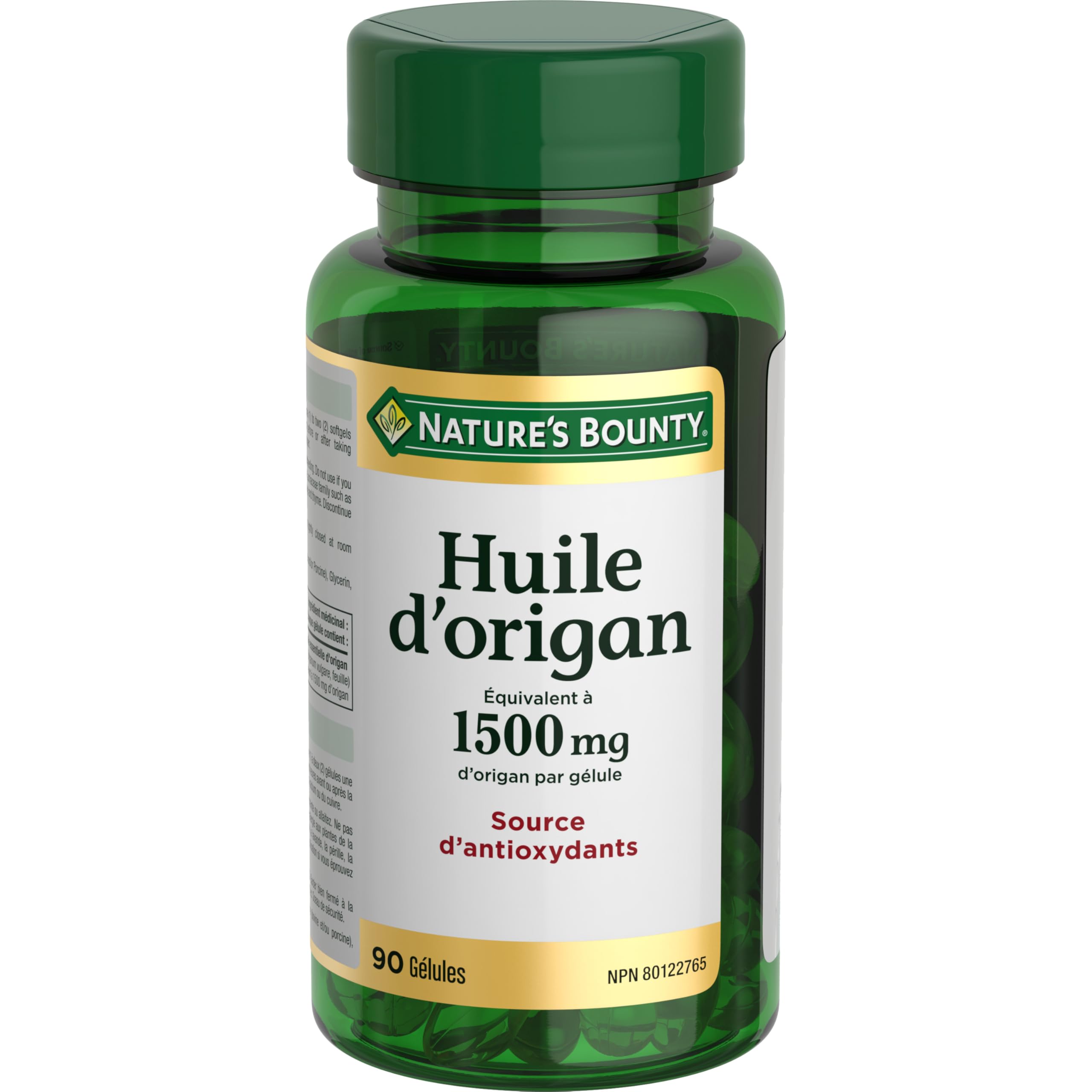 Nature's Bounty Aceite de Orégano, cápsulas blandas, suplemento antioxidante para el día a día.