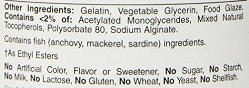 Nature's Bounty Aceite de pescado 1400 mg, etiqueta clara con dosis diaria recomendada.