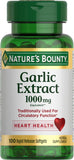 Nature's Bounty ajo extracto 1000 mg, botella de liberación rápida para uso diario