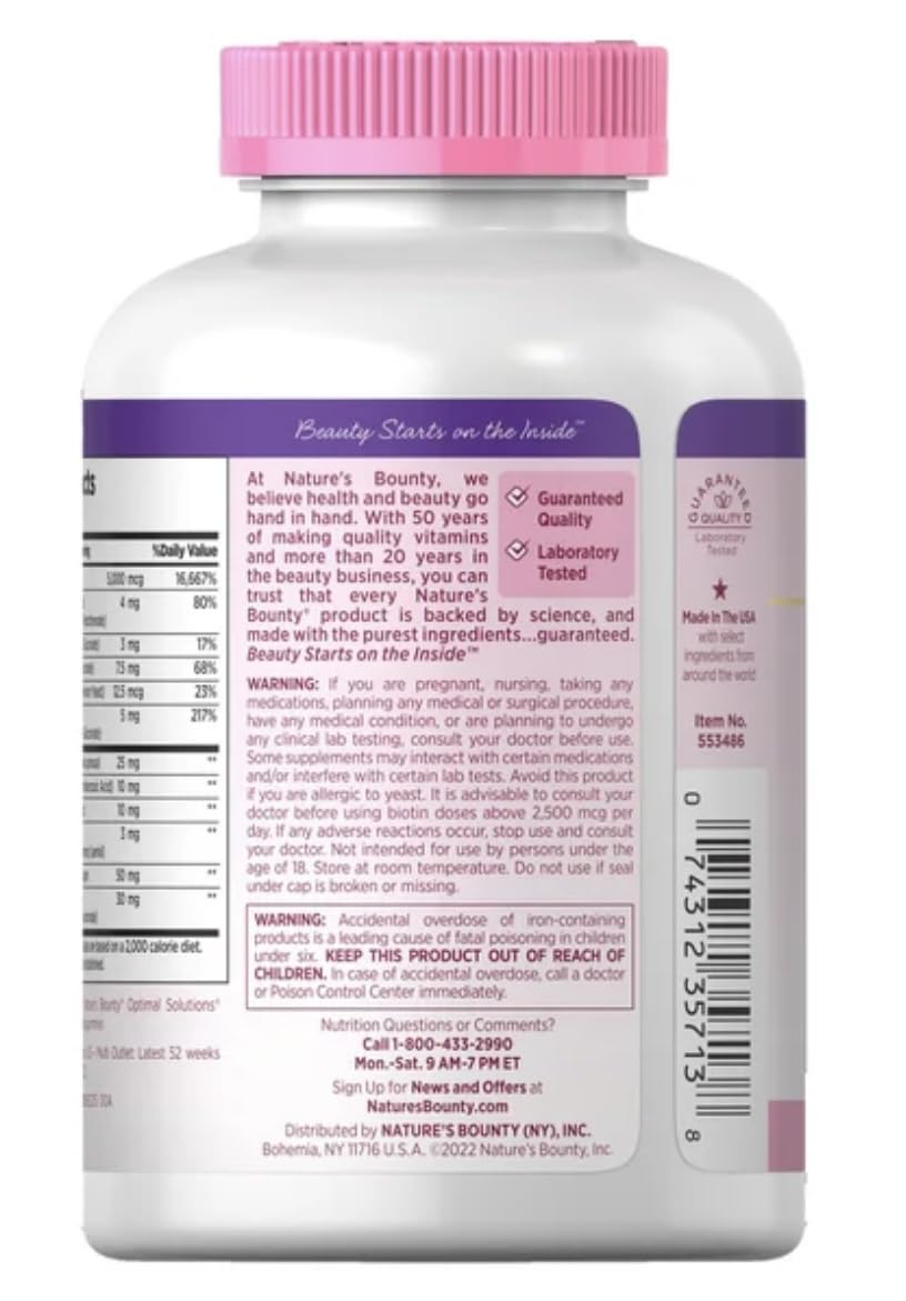 Nature's Bounty antioxidantes con vitamina C y E para piel brillante
