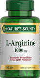 Nature’s Bounty L-Arginina 1000 mg: apoyo al flujo sanguíneo y salud vascular