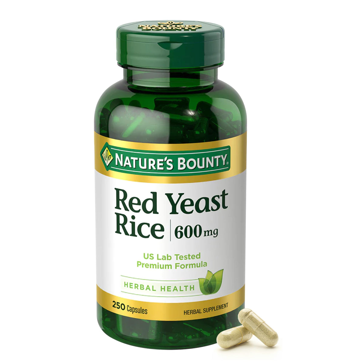 Nature's Bounty Arroz Levadura Roja cápsulas para uso diario