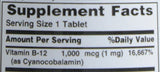 Nature's Bounty B12 1000 mcg, enfoque en uso diario.