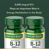 Nature's Bounty B12 bajo la lengua para absorción rápida