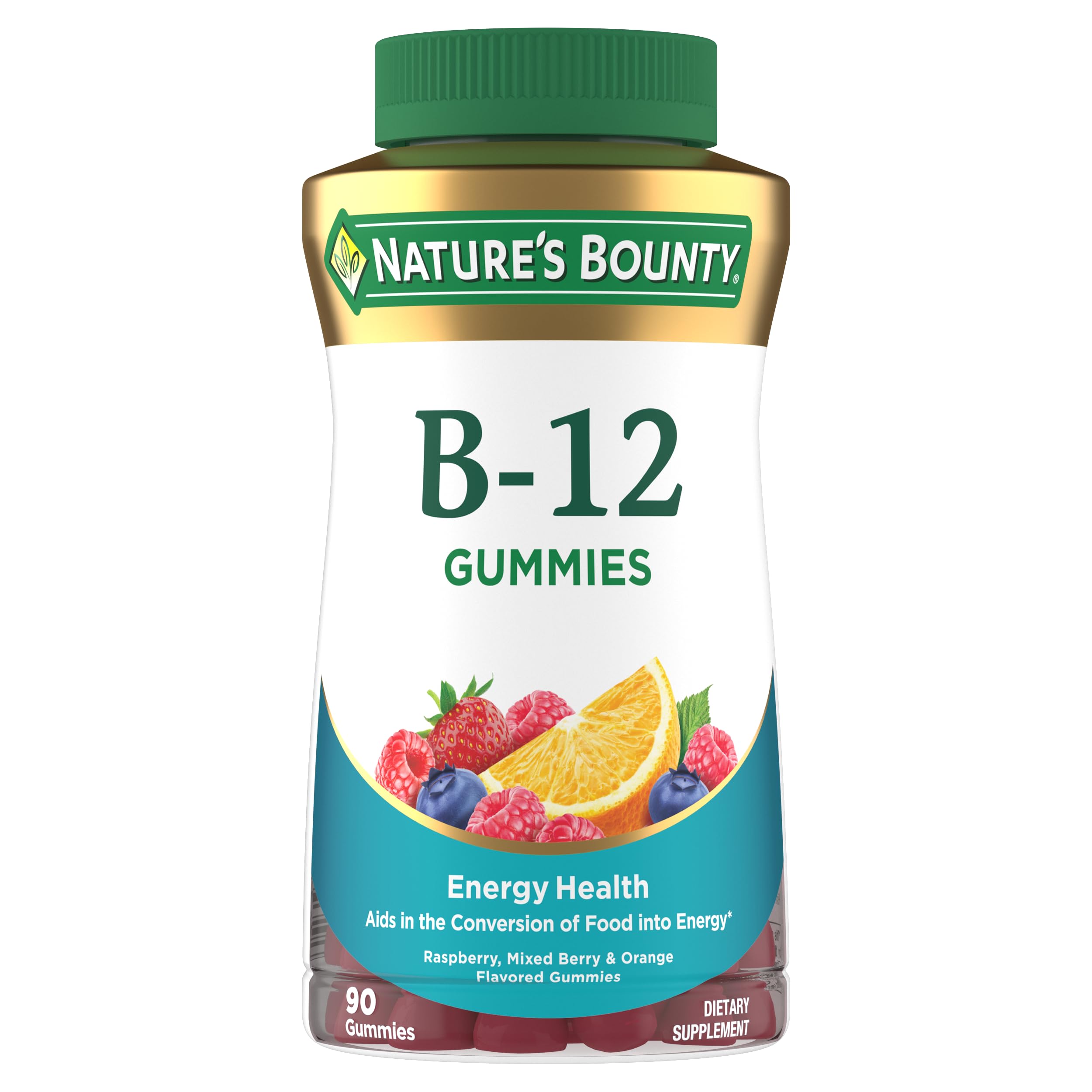 Nature's Bounty B12 gomitas Frutos rojos: apoyo diario a la energía