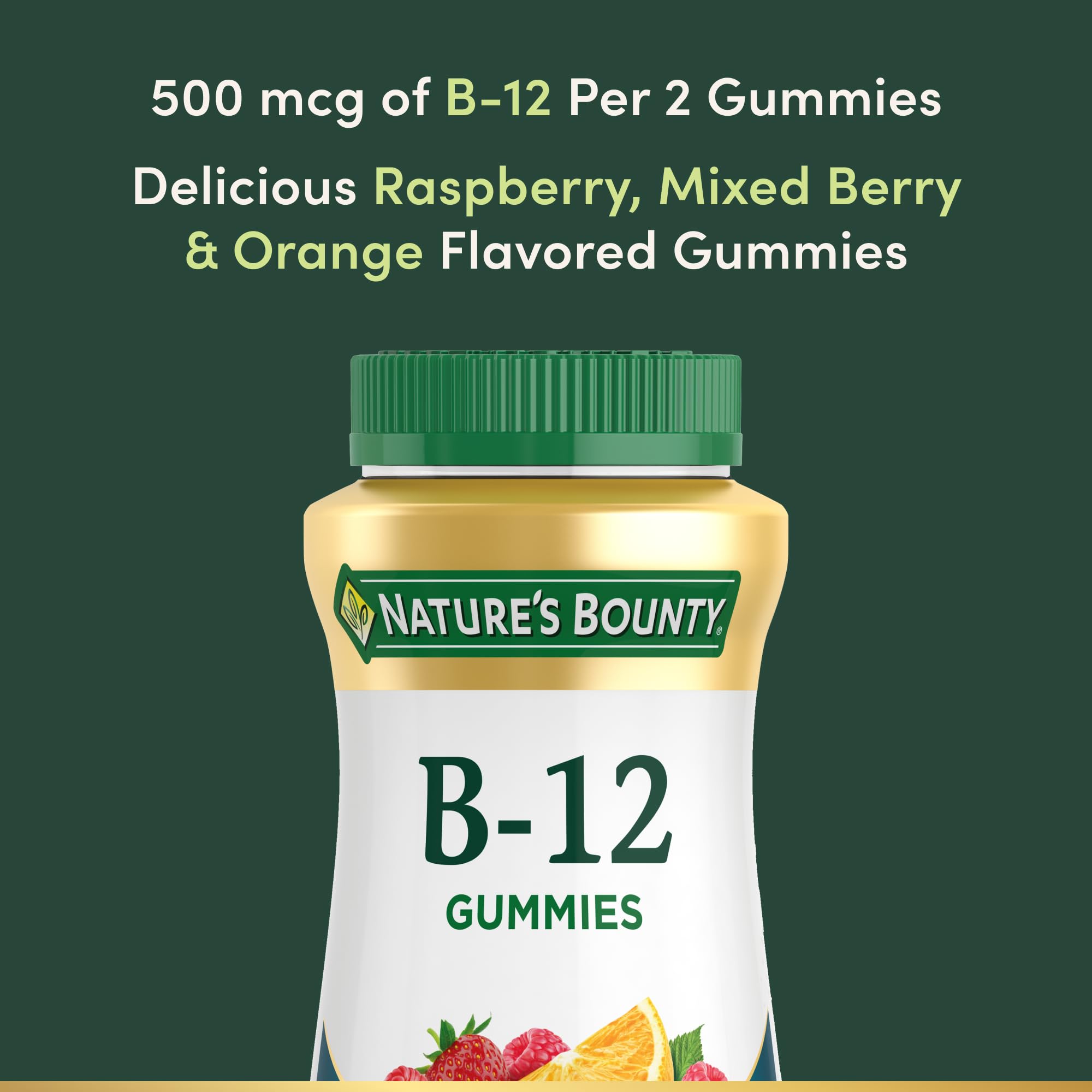 Nature's Bounty B12 gomitas Mezcla: textura suave para hábitos diarios