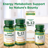 Nature's Bounty B12 sabor cereza, uso diario y energía potencial