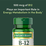 Nature's Bounty B12, sabor cereza al disolverse en la lengua.