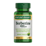 Nature's Bounty Berberine 1000 mg en botella, apoyo diario para la salud cardiovascular