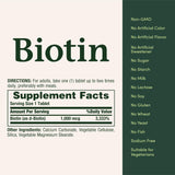 Nature's Bounty Biotina 1000 mcg, etiqueta vegetariana: opción libre de alérgenos
