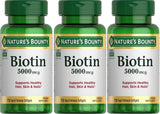 Nature's Bounty Biotina 5000 mcg: cápsulas blandas para piel saludable