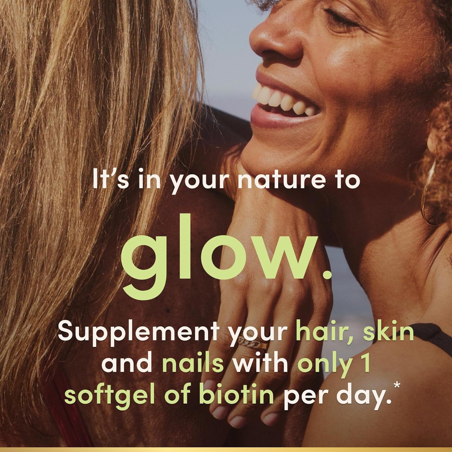 Nature's Bounty Biotina 5000 mcg: estuche de presentación práctico