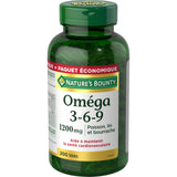 Nature's Bounty Omega-3-6-9, botella lista para uso diario.