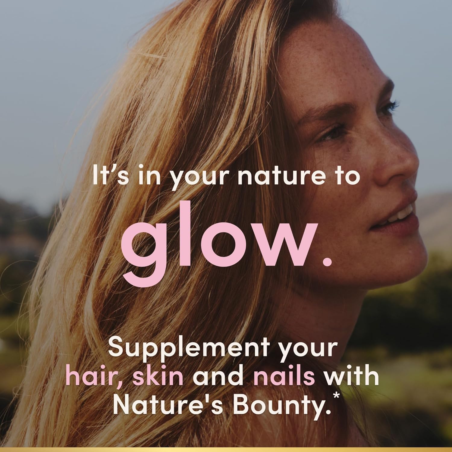Nature's Bounty Hair Skin Nails: cabello brillante gracias a la fórmula suave.
