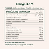 Nature's Bounty Omega-3-6-9, cápsulas blancas para tragar fácilmente.