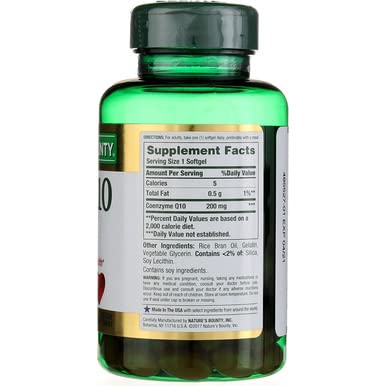 Tabletas naturales de CoQ-10 para consumo diario