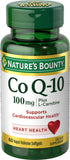 Botella de Nature's Bounty CoQ10-L-Carnitine para energía diaria.