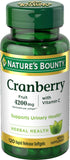 Nature's Bounty Cranberry con Vitamina C, cápsulas blandas, pack de 3 para apoyo inmunológico y salud urinaria