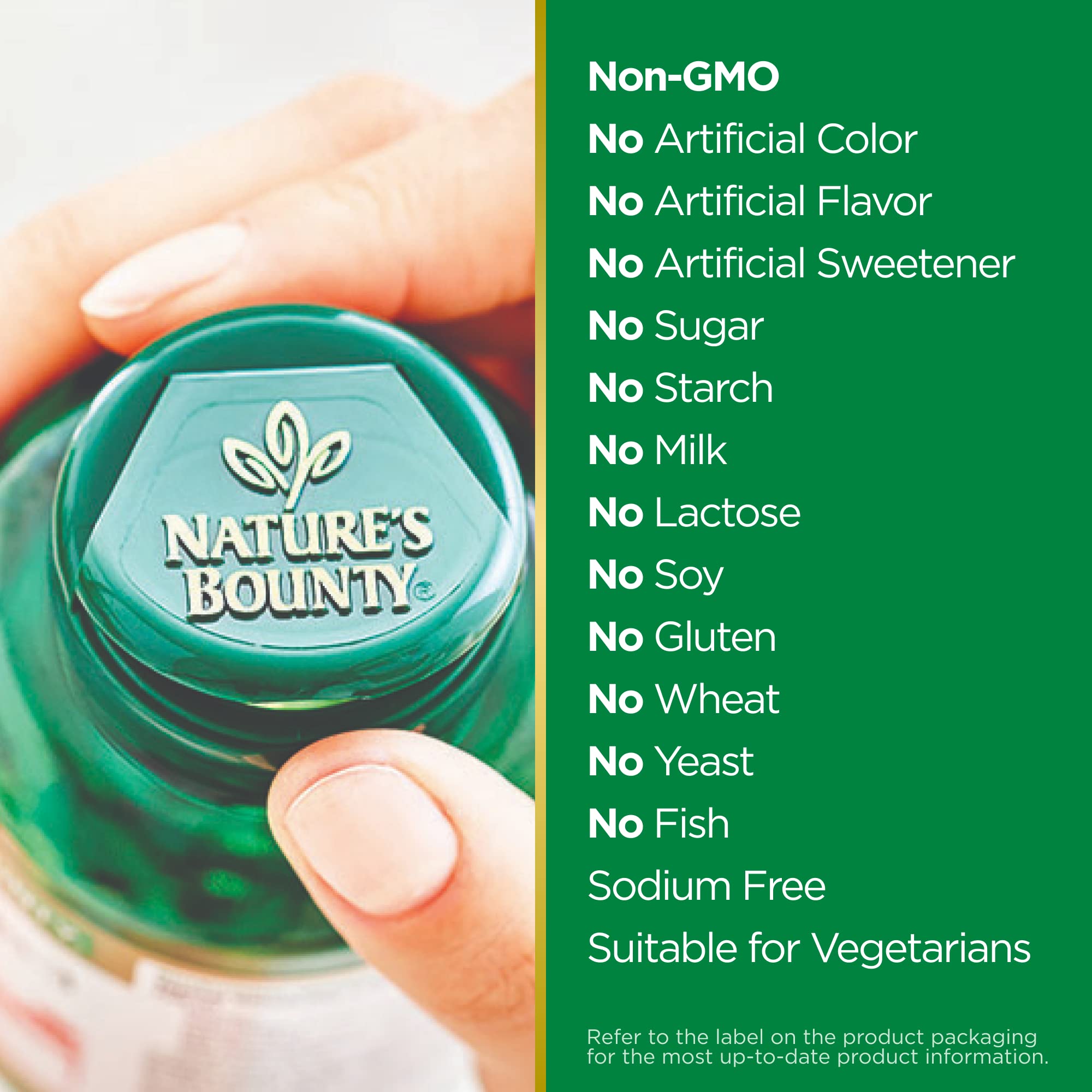 Nature's Bounty cromo-picolinato 800 mcg, botella para energía diaria
