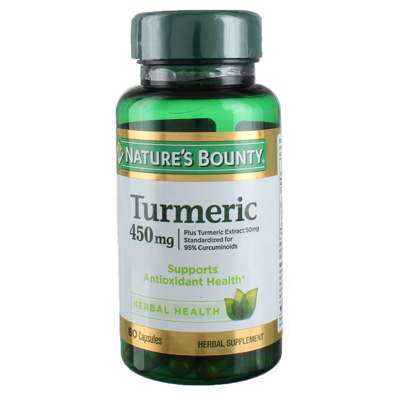 Nature's Bounty Cúrcuma 450 mg, pack de 3 cápsulas para tu rutina familiar.