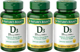 Nature's Bounty D-1000 UI cápsulas-frente: fácil de consumir y apoyo diario.