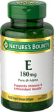 Nature's Bounty E-400 IU: caja con softgeles antioxidantes para piel e inmunidad.