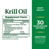 Nature's Bounty Etiqueta de aceite de krill con omega-3