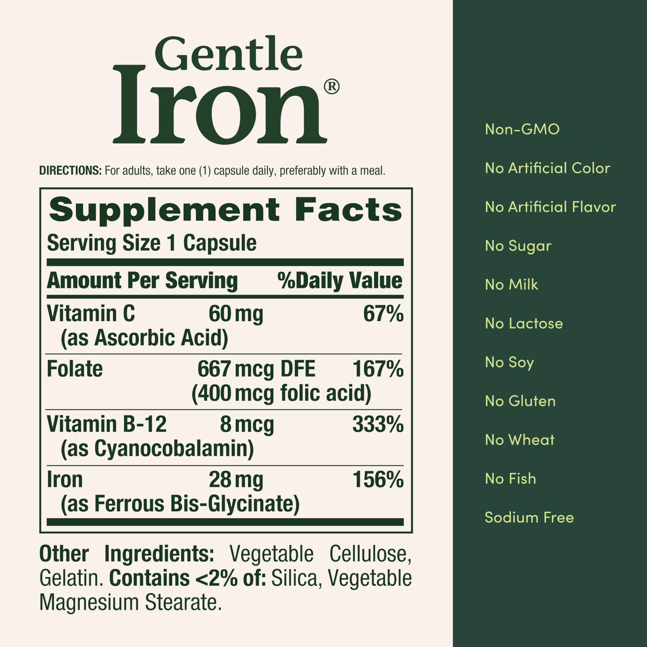 Nature’s Bounty Gentle Iron: ideal para mujeres y hombres que buscan apoyo suave.
