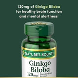 Nature's Bounty Ginkgo Biloba, cápsula vegetariana, posible apoyo a la circulación.
