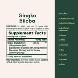 Nature's Bounty Ginkgo Biloba, envase compacto, fácil de guardar para uso diario.