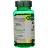 Nature's Bounty Ginkgo Biloba, etiqueta clara, información útil sobre la dosis