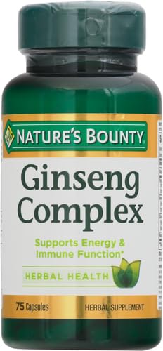 Nature's Bounty Ginseng con B12 para convertir comida en energía diaria.